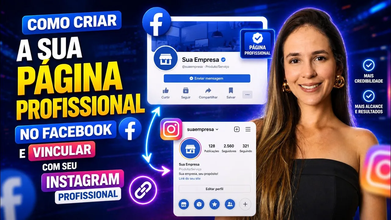 Como Criar sua Página Profissional no Facebook e Vincular ao Instagram Profissional